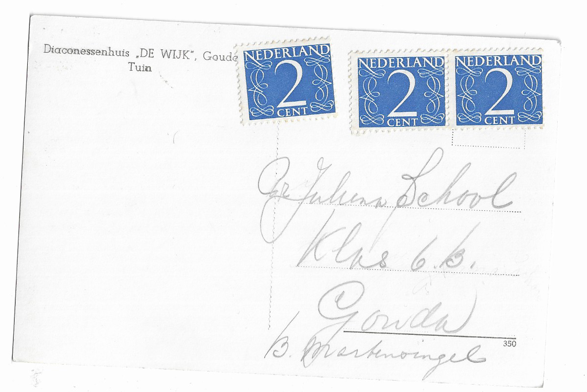 Gouda, Diaconessenhuis ,,De Wijk`` Tuin