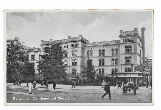 Rotterdam, Coolsingel met ziekenhuis