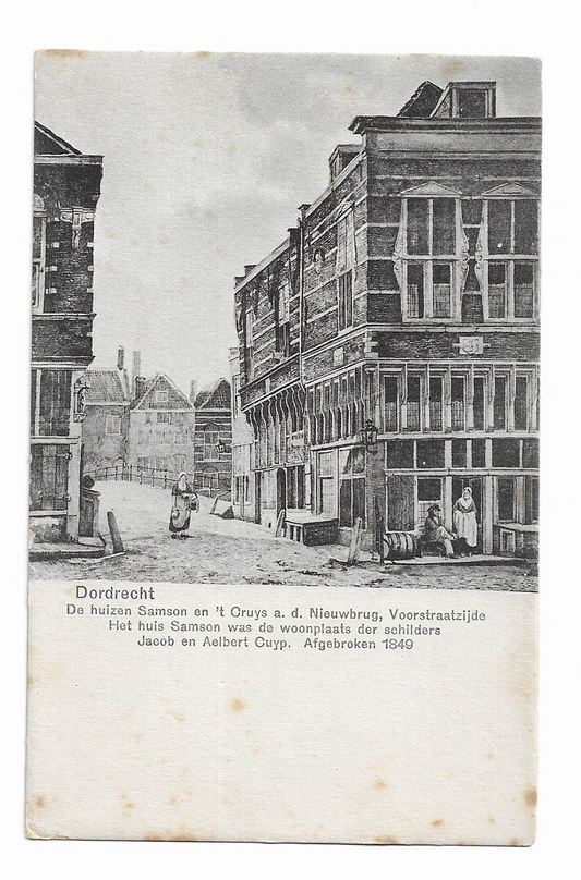 Dordrecht De Huizen Samson en 't  Gruys a.d. Nieuwbrug