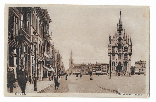Gouda, Markt met stadhuis