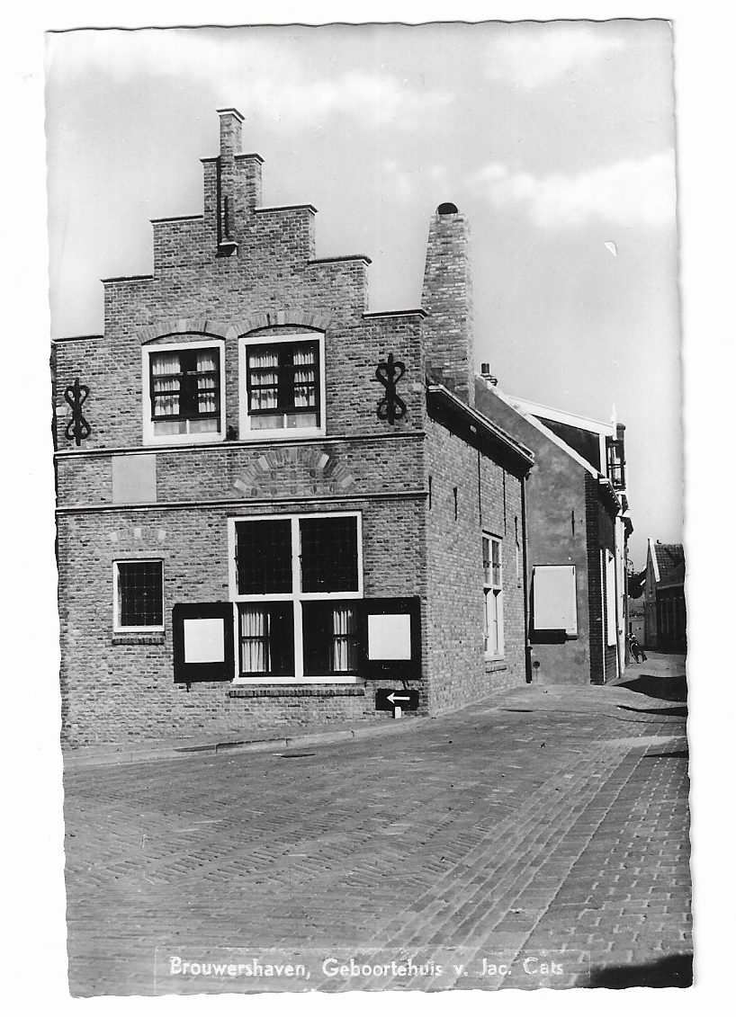 Brouwershaven, Geboortehuis van Jac. Cats