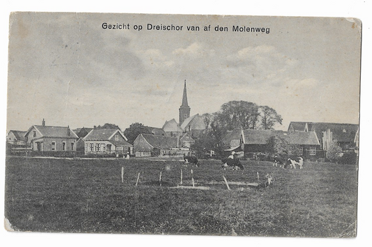 Dreischor, Gezicht op van af de Molenweg