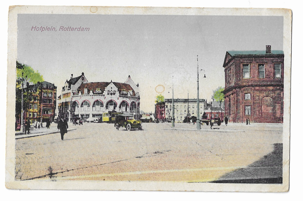 Rotterdam, Hofplein(stempel Rotterdam Batavia)