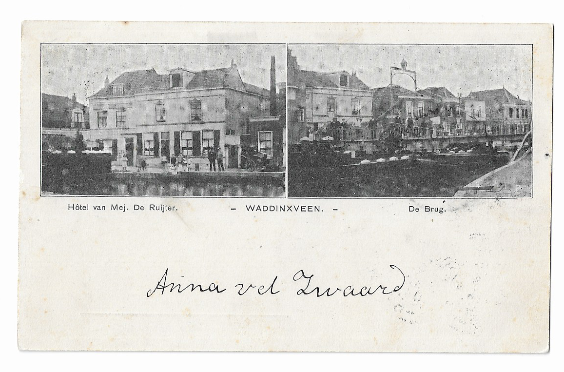 Waddinxveen, Hotel van Mej. De Ruijter  De Brug