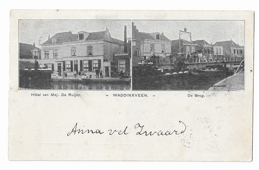 Waddinxveen, Hotel van Mej. De Ruijter  De Brug