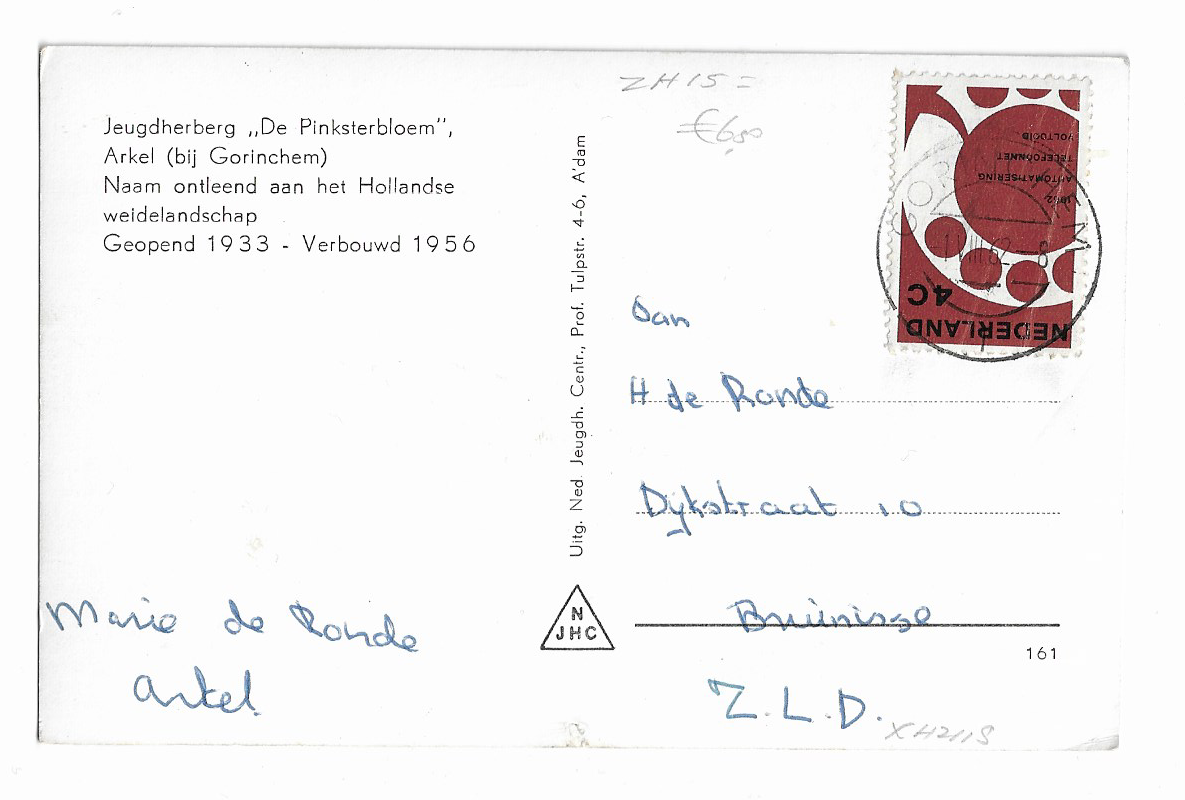 Arkel,Jeugdherberg ,,De Pinksterbloem''