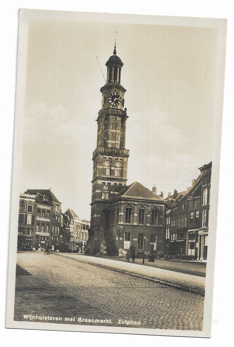 Zutphen, Wijnhuistoren met groenmarkt