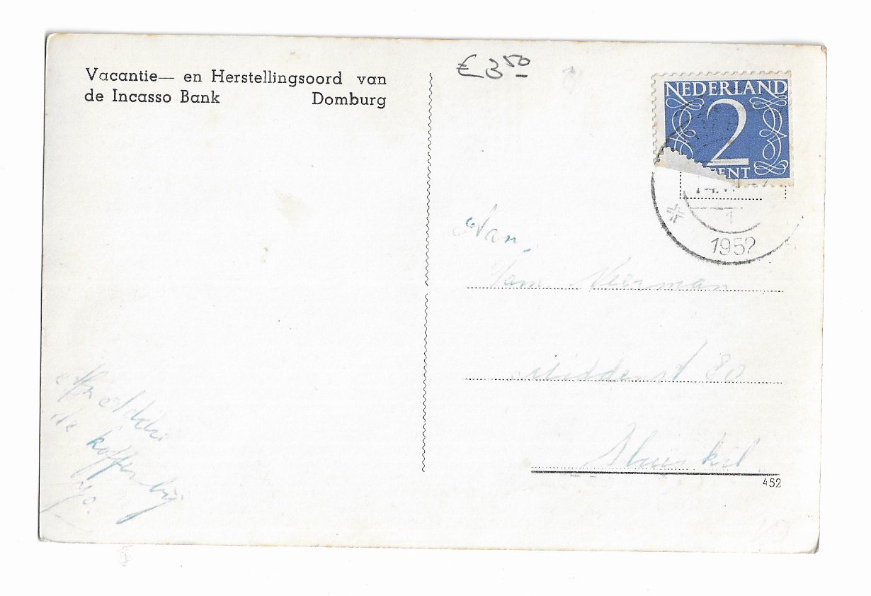 Domburg, Vacantie en Herstellingsoord van de Incasso Bank(vooraanzicht)