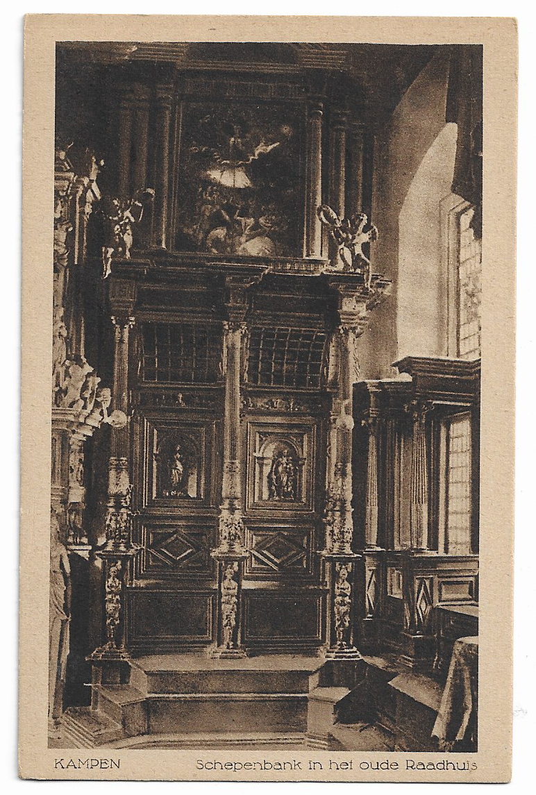 Kampen, Schepenbank in het oude raadhuis