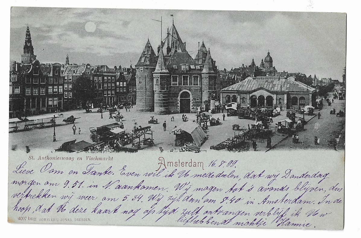 Amsterdam, St.Anthonieswaag en Vischmarkt