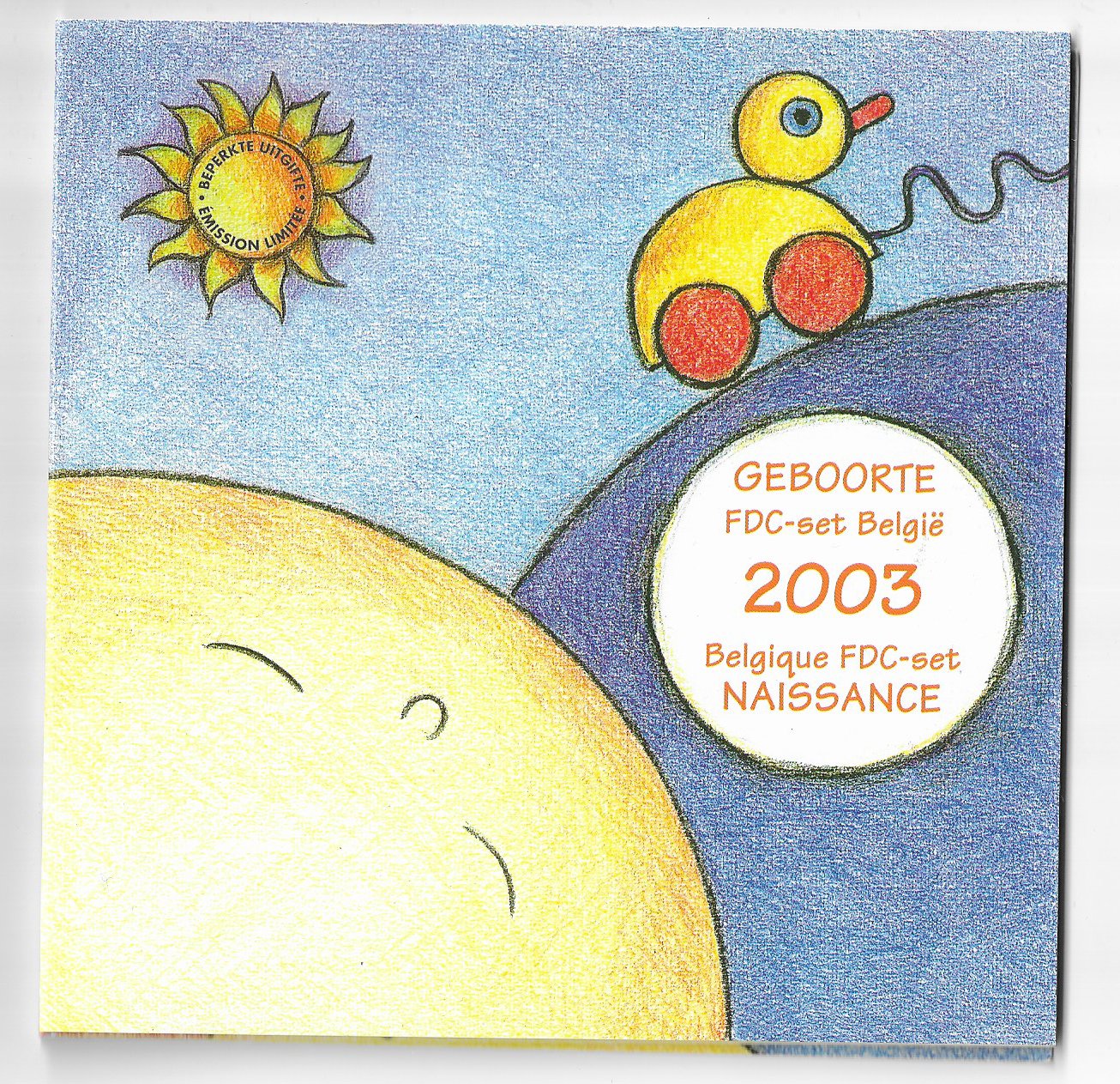Belgie FDC Geboorteset 2003
