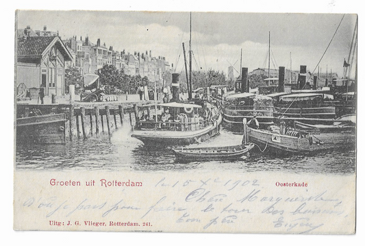 Rotterdam,Oosterkade Groeten uit