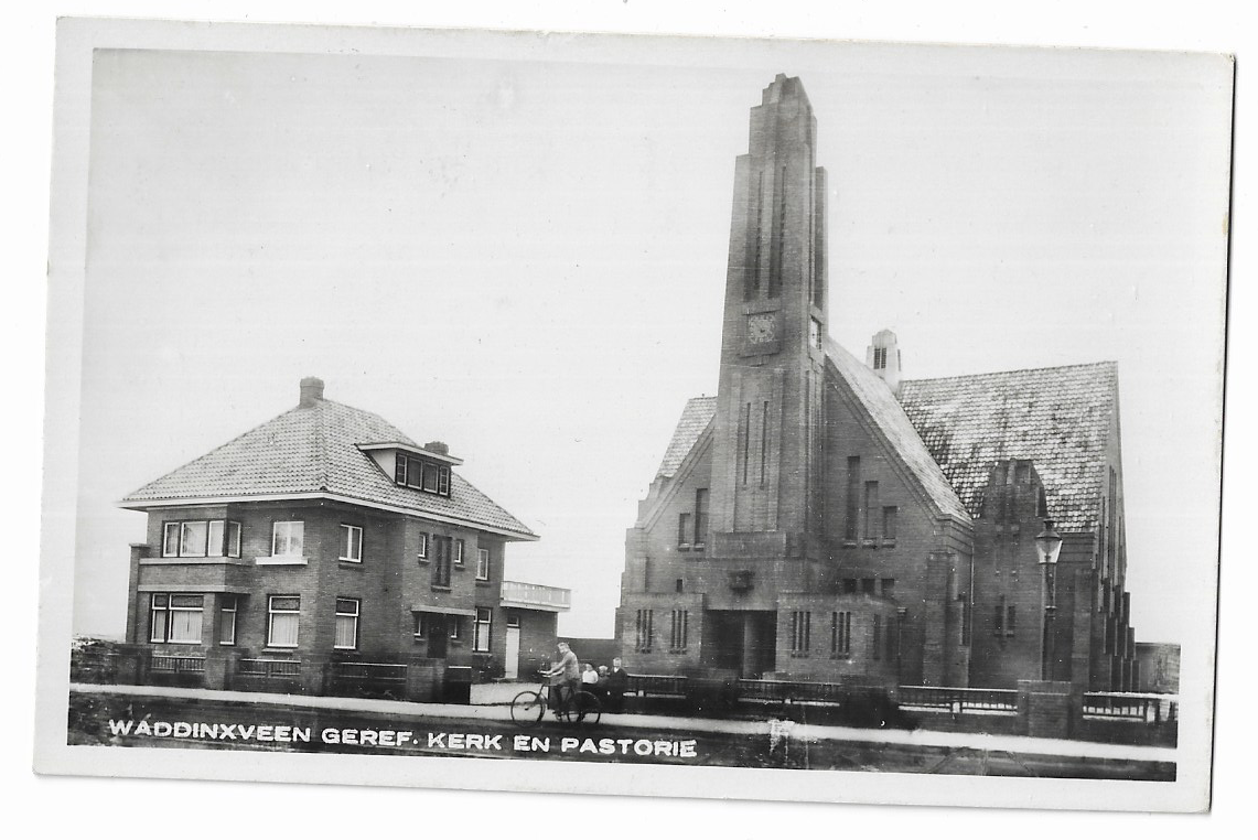 Waddinxveen, Geref. Kerk en Pastorie