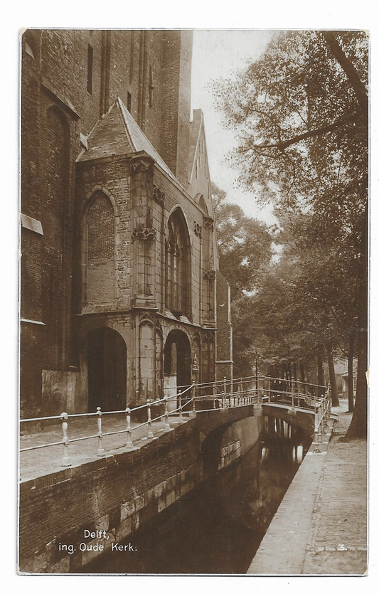 Delft, Ingang Oude kerk