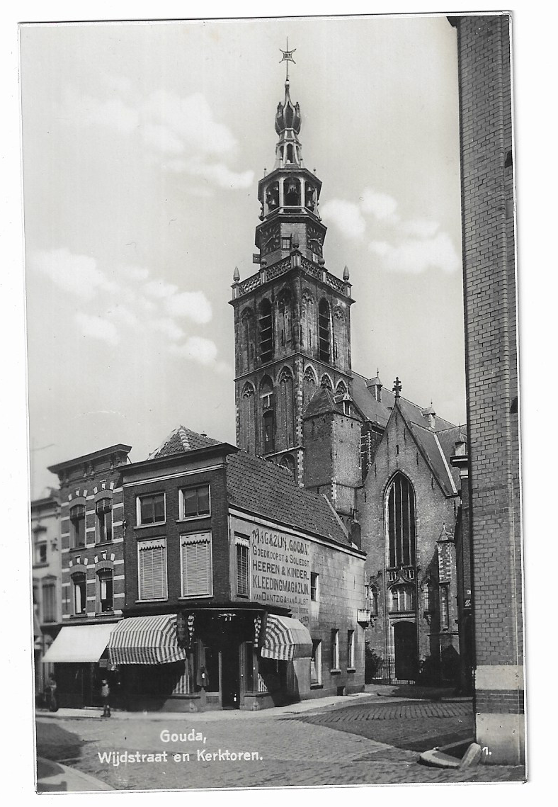 Gouda, Wijdstraat en Kerktoren